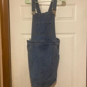 Brand New Boutique Blue Denim Overall Dress
